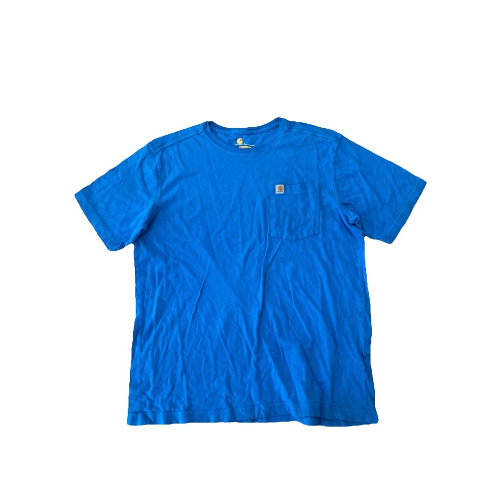 Carhartt Relaxed Fit Shirt Blue Front Pocket Size‎ L